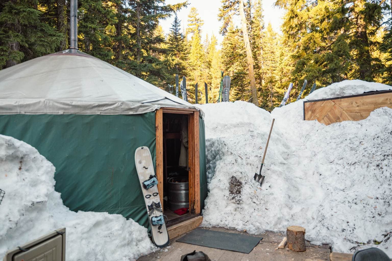 Team member on adventure