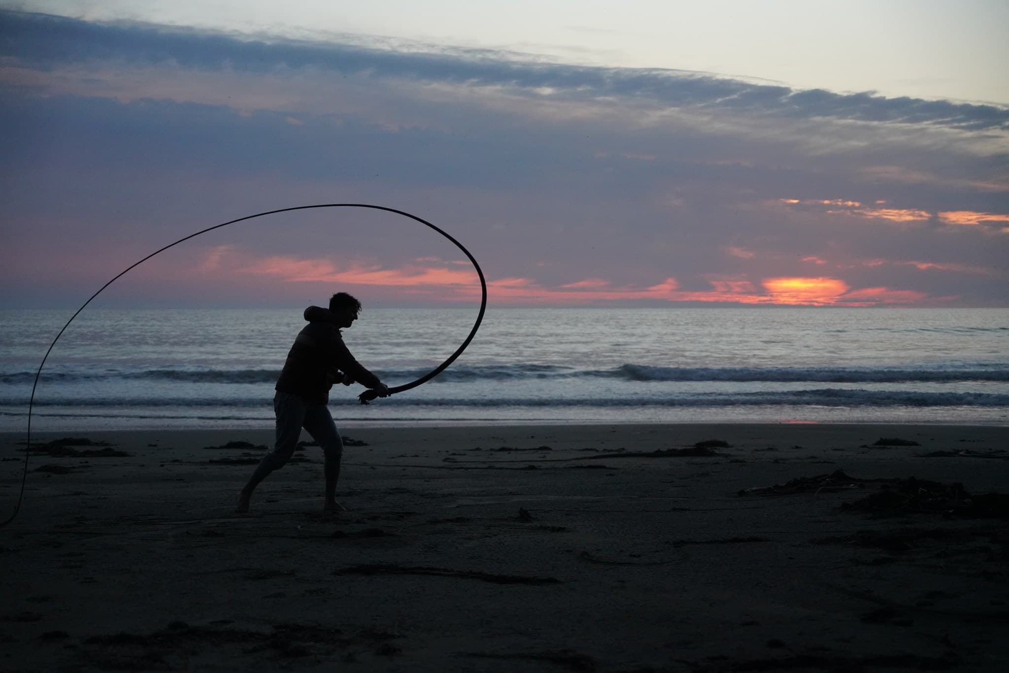 Team member on outdoor adventure