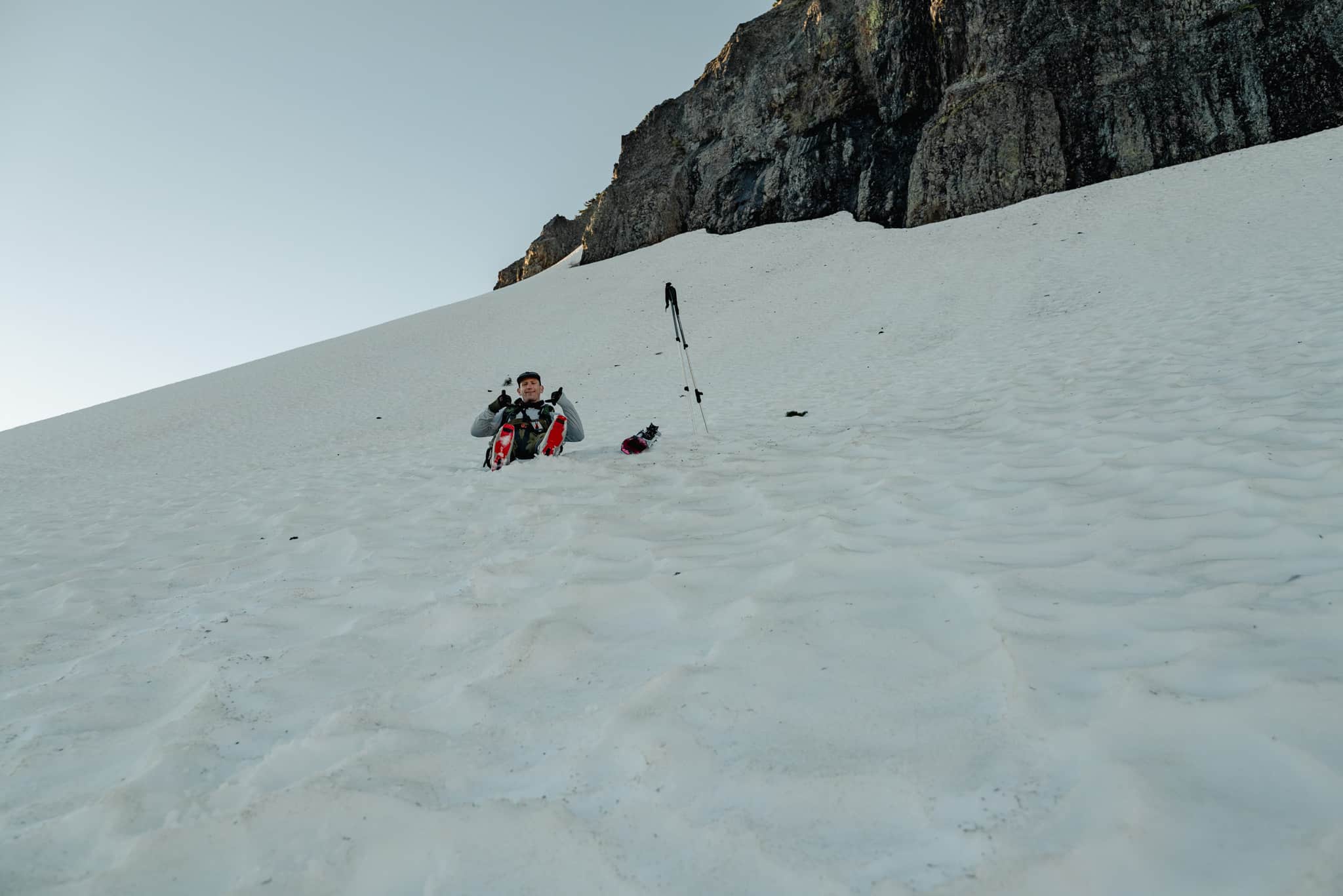 Team member on an adventure